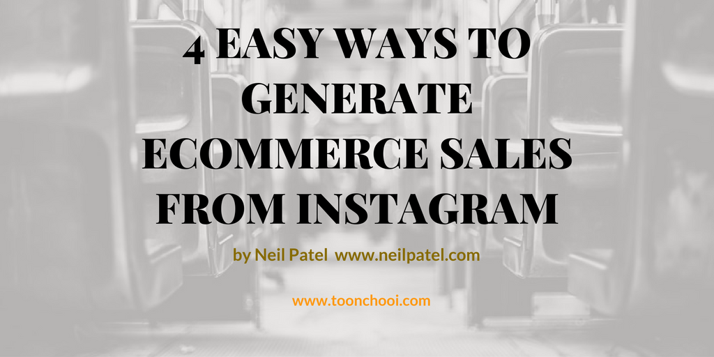 how to generate sales from Instagram