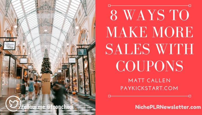 how to use coupon to boost sales